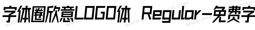 字体圈欣意LOGO体 Regular字体转换